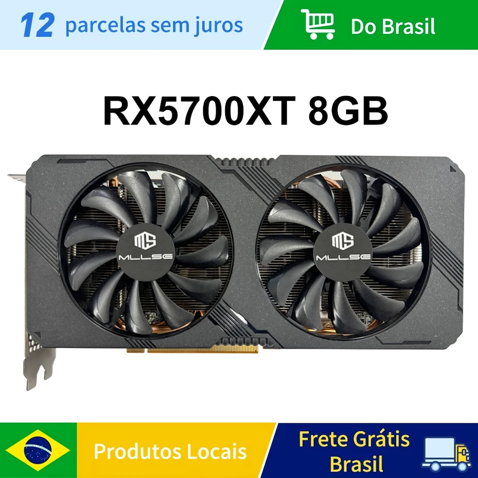 Mllse radeon rx 5700 xtグラフィックカード,デスクトップビデオ
