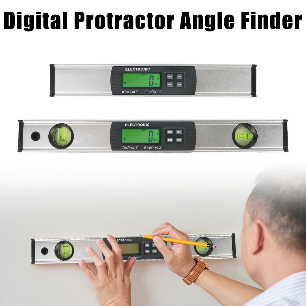 

Digital Protractor Angle Finder Level 360 Degree Inclinometer Tester Ruler With Magnets Electronic 300/400mm Level Angle Slope