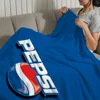 Fashion Art P-pepsi C-cola Logo Blanket Plush Nap Sofa rug for Living Room Warm Office Bedroom Birthday Home Travel Kid Gifts 6
