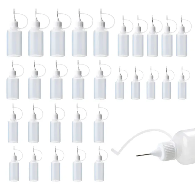 5 Pcs Tűhipeles Ragasztó Palack Nyomja Ki Műanyag Adagoló Tű Tömítő Sapka Folyékony Fluxus Applikátor - Image 6