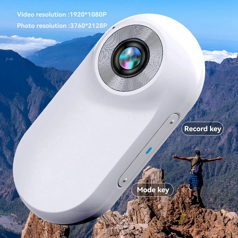 Pet Collar Camera For Pet Camera And Monitor With Wide Angle Lens, Mini Portable Stabilized Sports Body