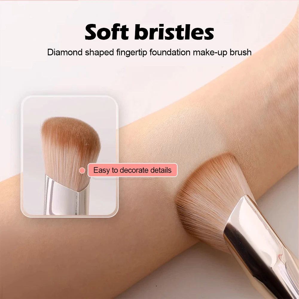 Oblique Head Liquid Foundation Blending & Contour Brush