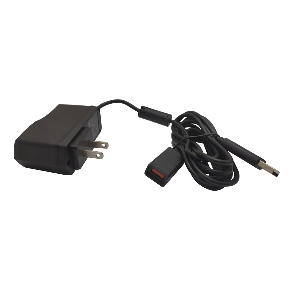 미국 USB AC 어댑터 전원 공급 장치, Xbox 360 키넥트 센서용 USB 충전 케이블 포함