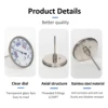 Stainless Steel Dial Bimetal Probe Thermometer Household Boiler Brewing Distilled Water Alcohol Thermometer Accessories 3