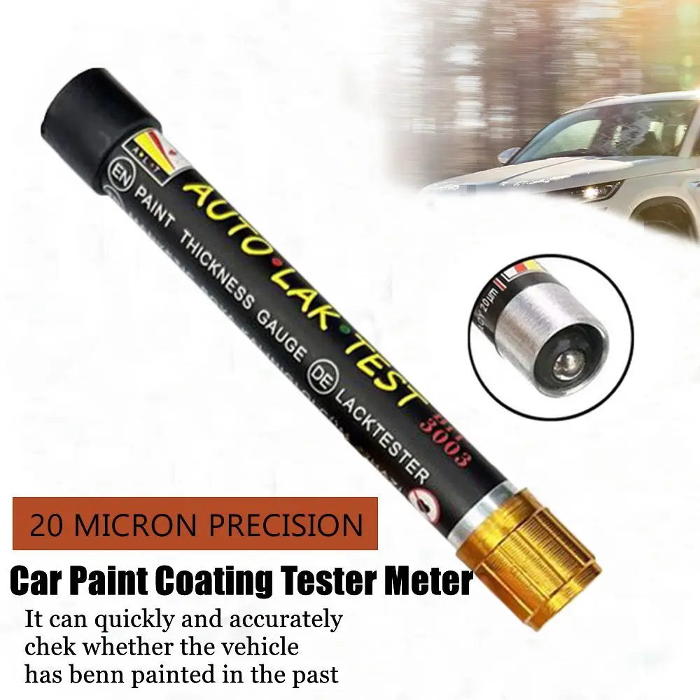 Paint Coating Meter Paint Thickness Gauge Thickness Gauge Tester LCD Backlight Display Thickness Tester for Automobile Car Car Paint Coating Meter Thickness Gauge