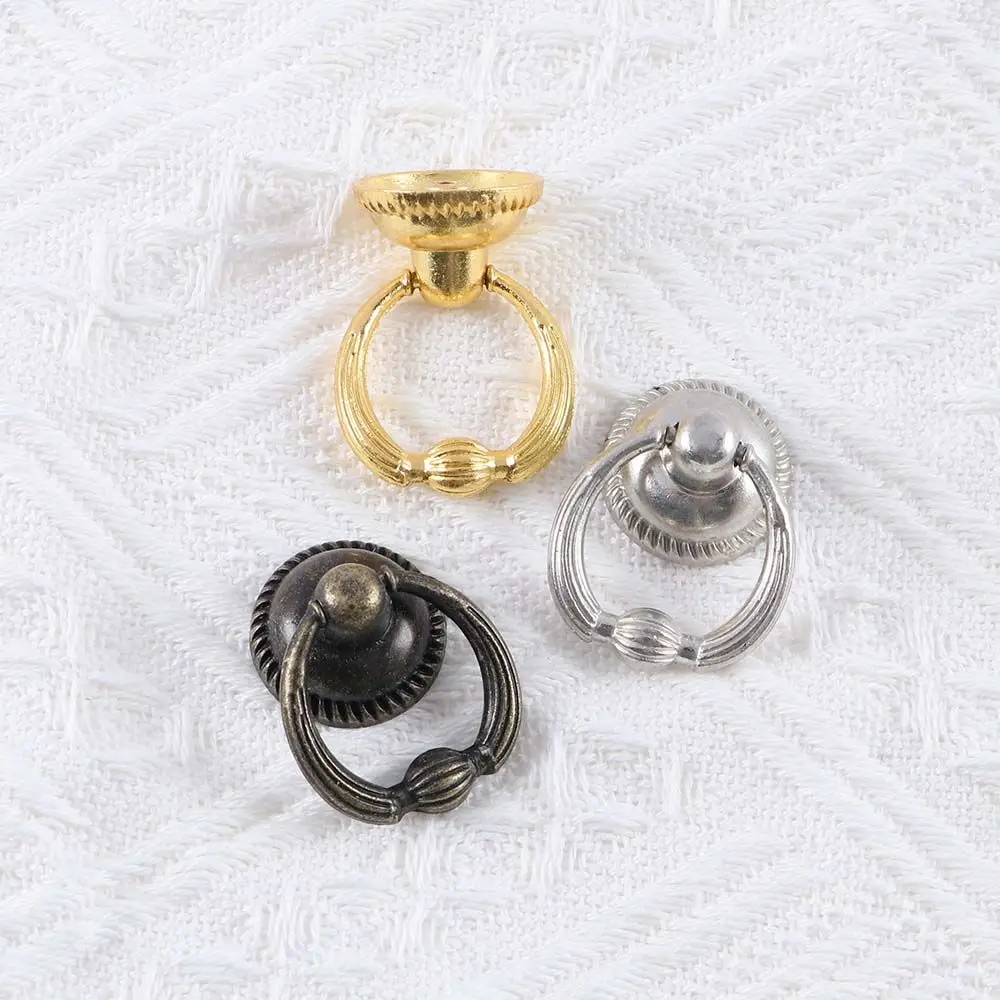 Description Picture 6 of itemDecorative Vintage Doll House Dresser Knobs Cupboard Cabinet Hardware Drawer Pull Ring Handles Cabinet Knobs Furniture Handles