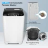 Portable Washing Machine 17.8Lbs Capacity Portable Washer 2.3 Cu.ft Full-Automatic Compact Laundry Washer With Drain Pump 3
