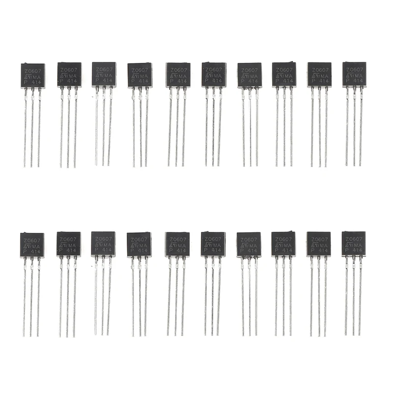 

20 шт. Z0607 Z0607MA TO-92 Triac 0.8A 600 V Triacs Тиристор 0,8 а 600 вольт