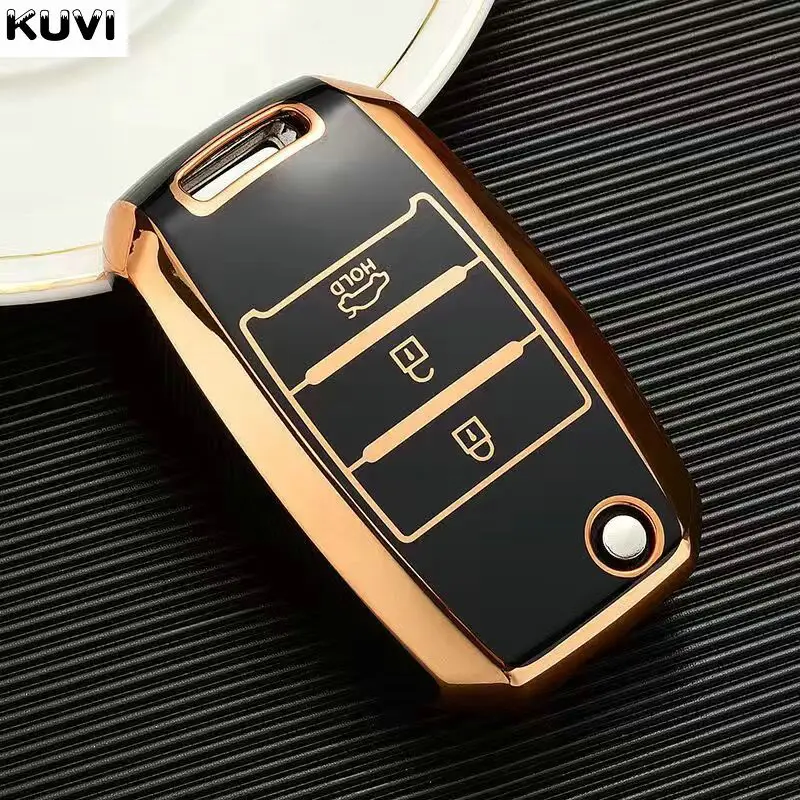 TPU Car Flip Key Case For KIA Rio 3 K2 Ceed Cerato K3 K5 Sorento Sportage Soul K4 Picanto Optima Forte Stinger