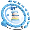 Hula Circle sport Exercise Hoop Weight Loss and Slimming Exercise Fat Burning Fitness Equipment Adjustable with Detachable Knots 2