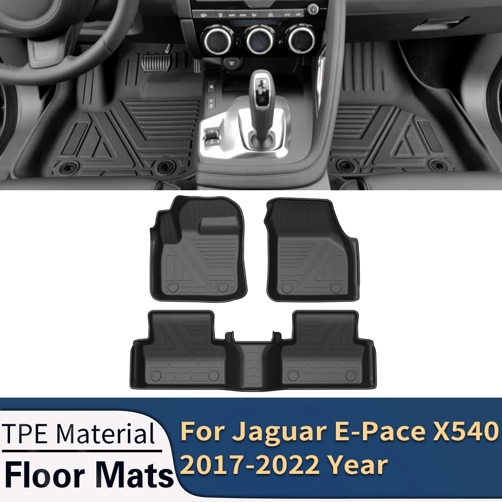 ForJaguarEPaceX54020172022CarFloorMatsAllWeatherTPEFoot