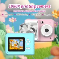 מדפסת תמונות לתלמידים עם מצלמה מיידית שחורה ולבנה יוצאת למשחק עם תמונה ווידאו, נייר הדפסה למתנת יומולדת ניתן לרכוש בנפרד 1