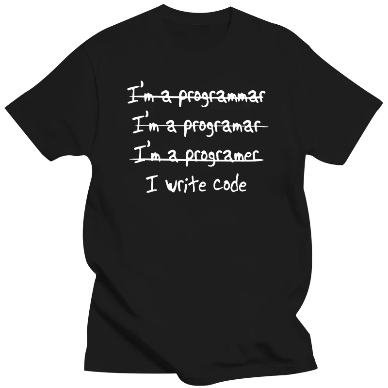

100% Cotton Unisex T Shirt I Write Code Developer Programmer Coder Funny Minimalist Artwork Gift Tee