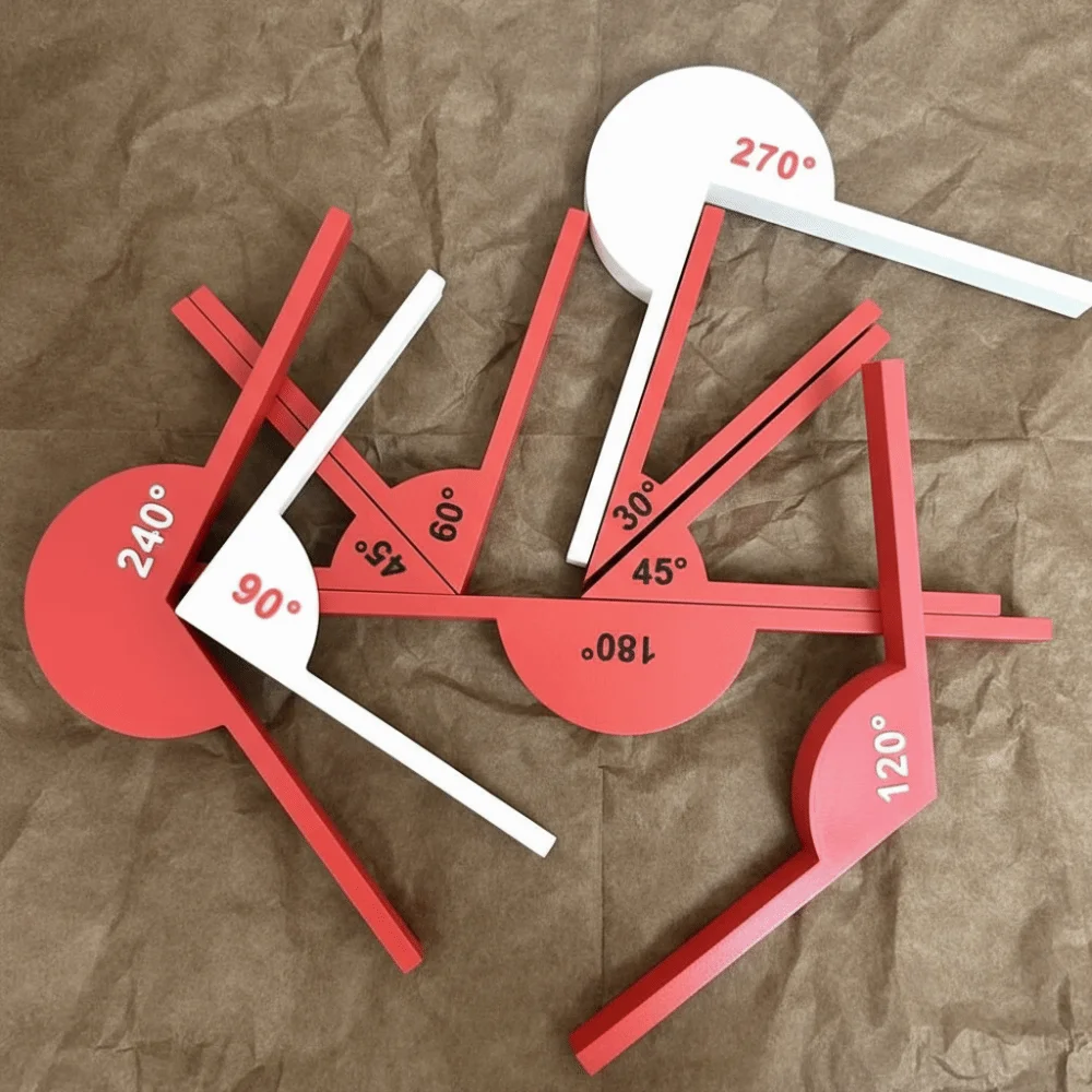 Angle Measurement Tools Teaching Tools Geometric Angle Display Instruments Angle Recognition Math Supplies - 3