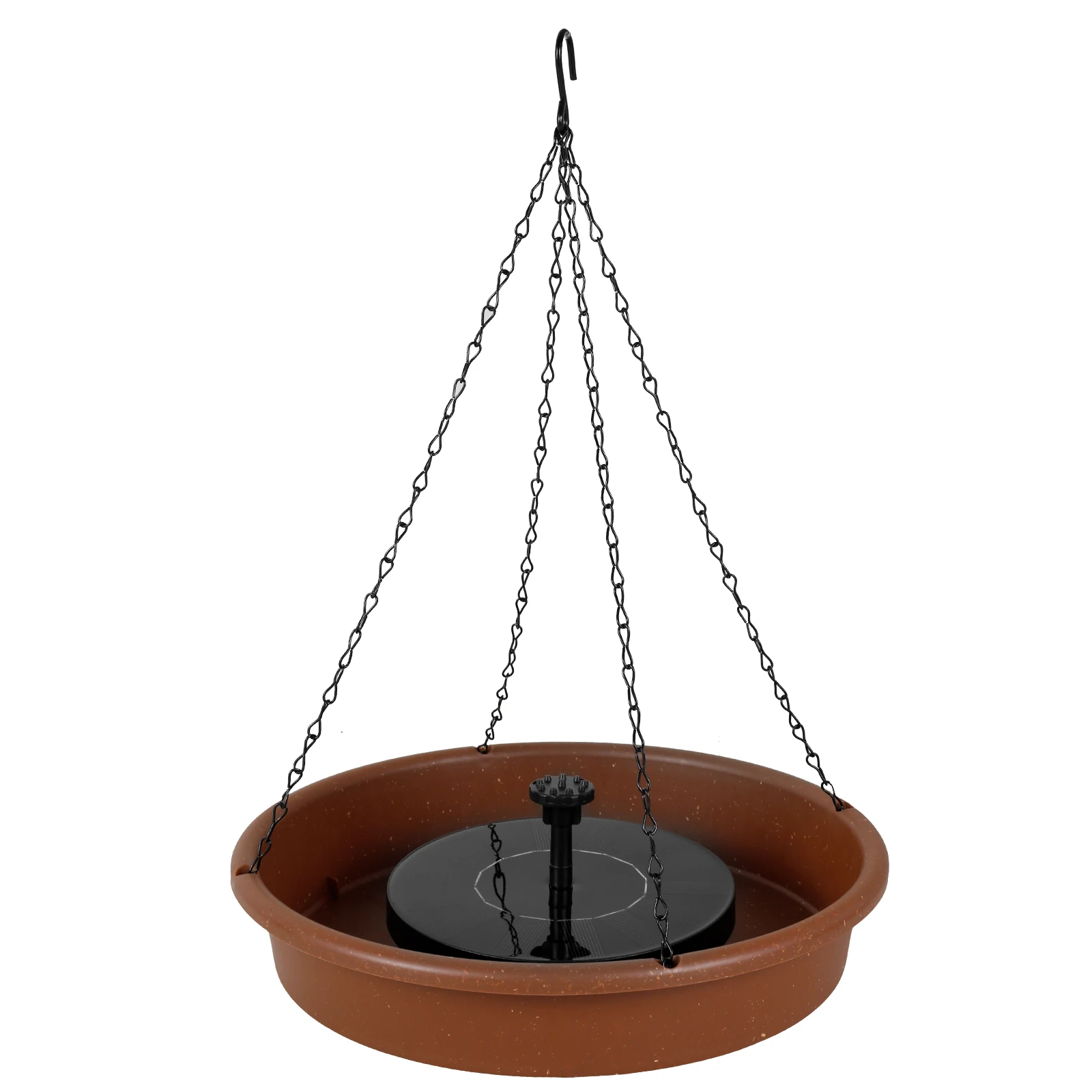 

Solar Water Fountain with 6 Nozzles Waterproof Solar Powered Fountain Pump with Hanging Tray Hanging Bird Bath Fountain with
