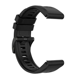 Silicone Sport Band - Premium Strap - QuickFit 22mm (Black)