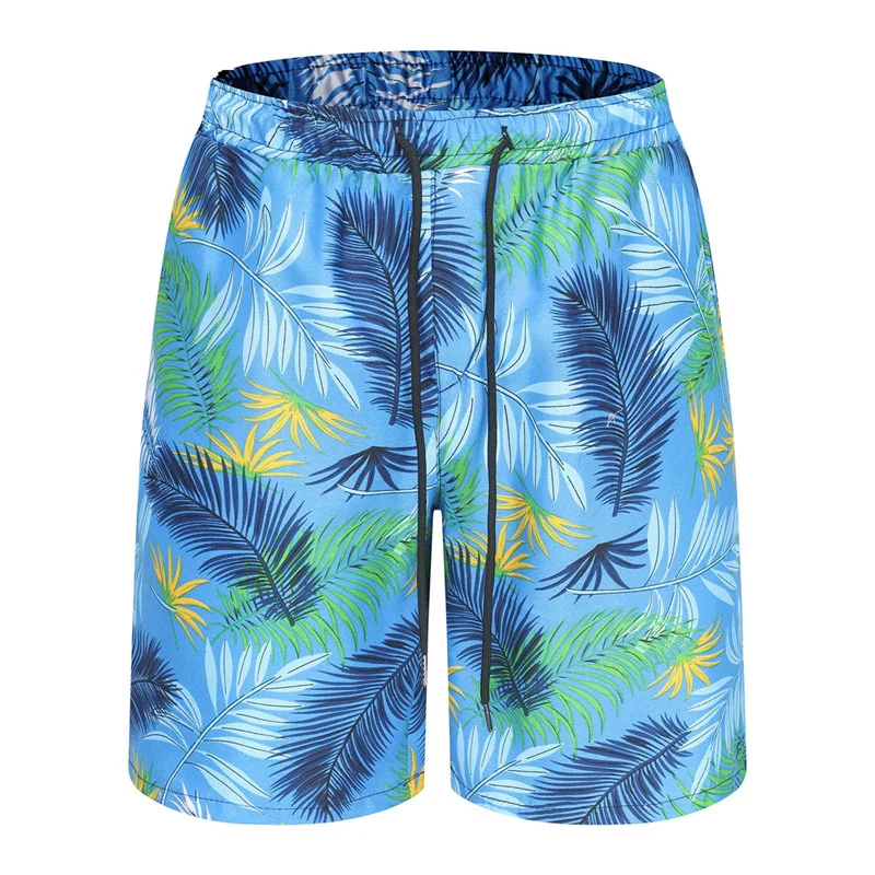 

New In Hawaiian Beach Shorts Summer Men's Casual 3D Print Tropical Plants Flowers Street Short Pants Unisex Sports Swim Trunks