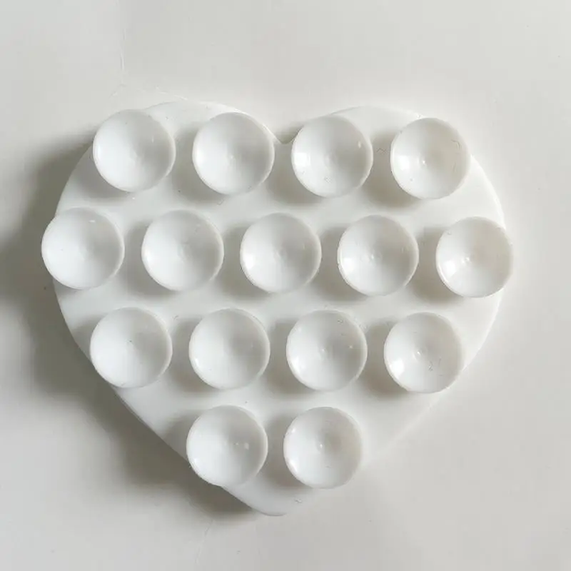 Heart Suction Cup Phone Stand - Sticky Silicone Grip Holder