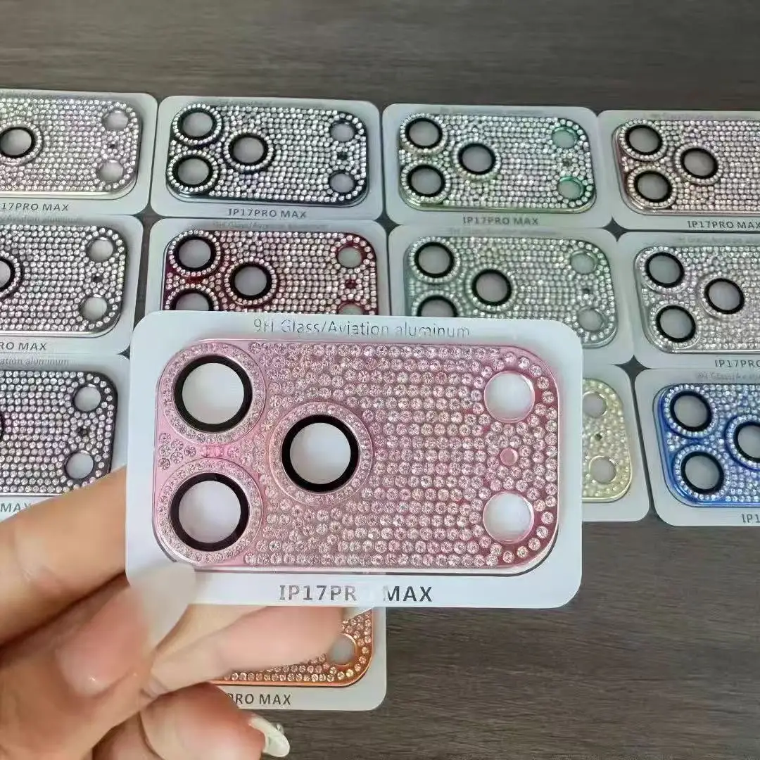 Diamond Camera Lens Protector with Glitter - Scratch-Resistant Cover