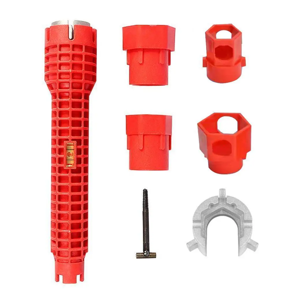 

Multifunctional Faucet Assembly Non-slip Sink Wrench Water Pipe Kitchen Bathroom Wrench Plumbing Installation Wrench Set