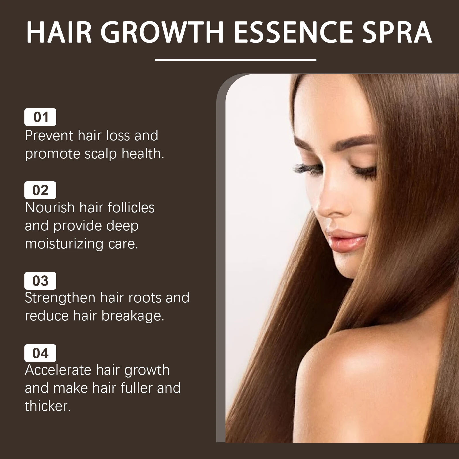 Ginger Oil For Hair Growth Serum Repair Damaged Hair Improve Hair Thinning Frizziness Reduce Split End Hair Loss Treatment Spray