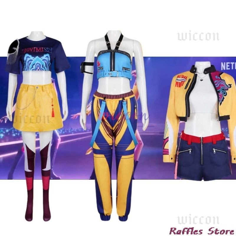 コアリ　万華鏡 KPOP Huntrix Rumi Mira Zoey Strój Cosplay Nowy Mundurek Top