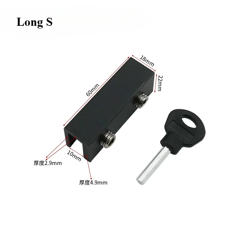 Sliding Sash Stopper Cabinet Locks Straps Doors Security Anti-theft lock Window Sliding Door Baby Kids Child Safety Doors Lock