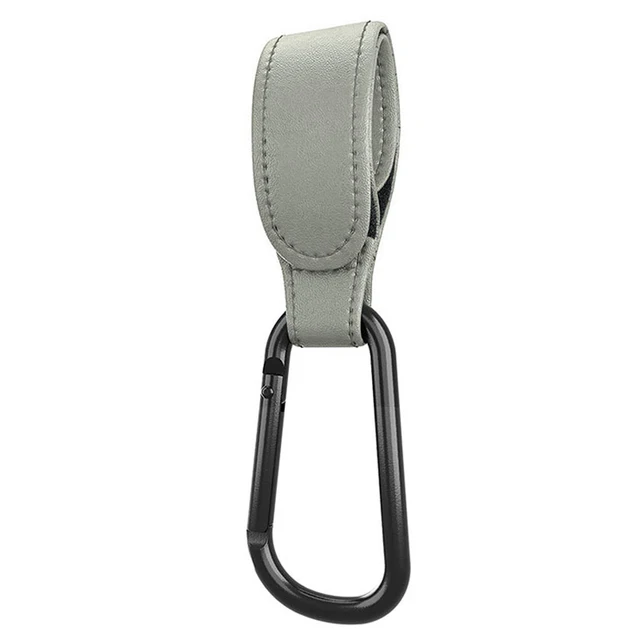 Premium PU Leather Stroller Organizer with 360° Rotatable Hooks, High-Quality Crochet Accents