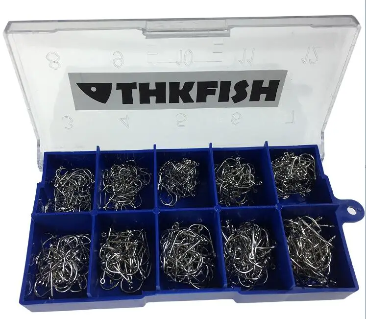 Fishing Tackle Saleshigh Carbon Steel Carp Fishing Hooks Kit - 500 Pcs  Barbed Jig Hooks