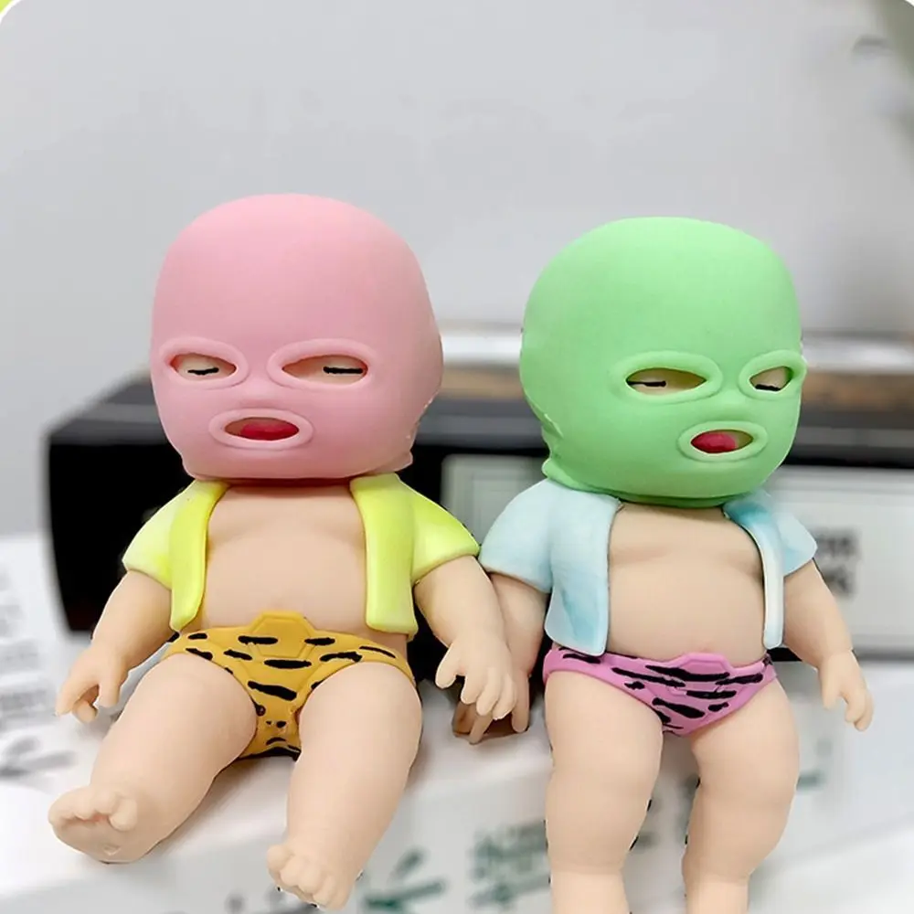 

TPR Masked Doll Squeeze Toy Cute Silicone Fidget Toy Cartoon Fidget Toy Sensory Toy 3D Pinch Decompression Toy Kid