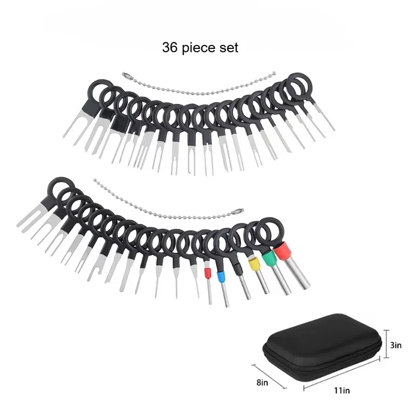 Car Terminal Removal Kit 26/36/41pcs Wire Plug Connector Extractor Puller Release Pin Extractor Set Terminal Plug Repair Tools 5