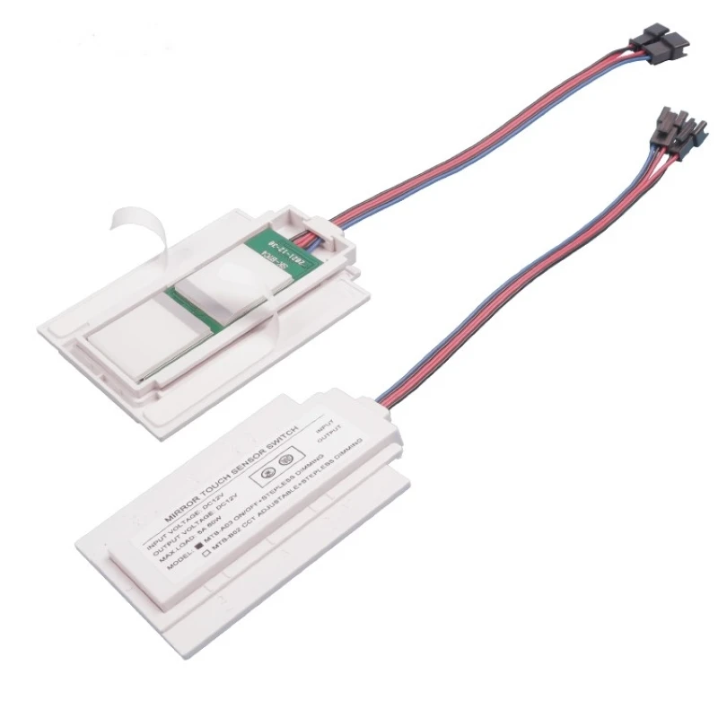 60w led duplo toque botão interruptores defogger para espelho do banheiro