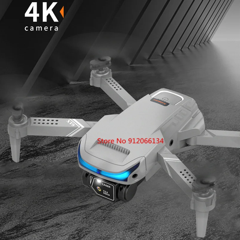 3방향 장애물 회피 WiFi FPV 4K HD 듀얼 카메라 RC 드론 2.4G 광학 흐름 호버 원키 리턴 접이식 RC 쿼드콥터