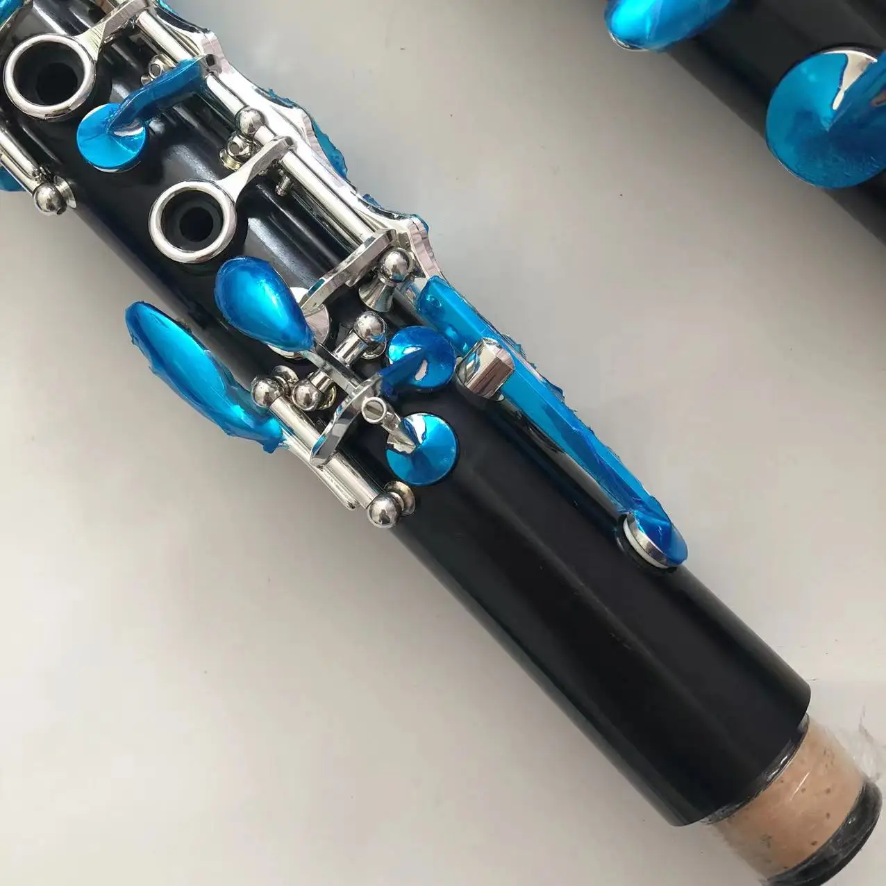 Factory processing ebony clarinet silver plated 17 key Bb clarinet Professional Performance level