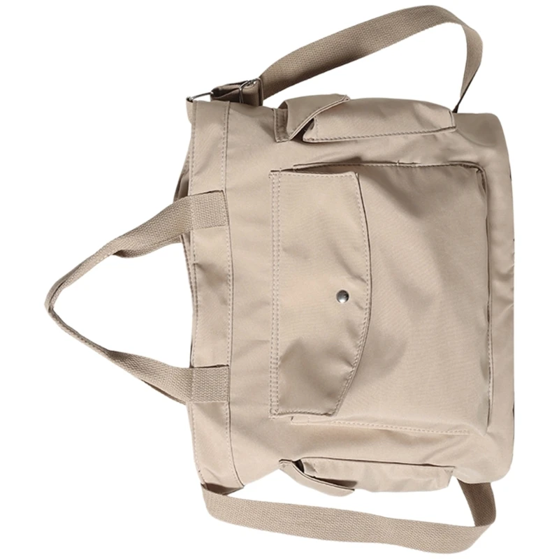 Women Casual Crossbody Bag Large Capacity Shoulder Bag Student School Bag Simple Canvas Bag Shopping Bag