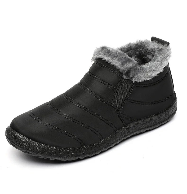 Männer Stiefel 2025, Winter Schuhe Für Mann Warm Halten Winter Stiefel Casual Pelz Botas Para Hombre Slip Auf Schnee Stiefel knöchel Männer der Schuhe – Detail 8