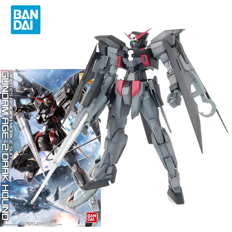 

Фигурка Bandai из Аниме GUNDAM, оригинальная модель MG 1/100 GUNDAM для возраста-2 года, экшн-фигурка DARK HOUND, Сборная модель, игрушки, коллекционные подарки для детей