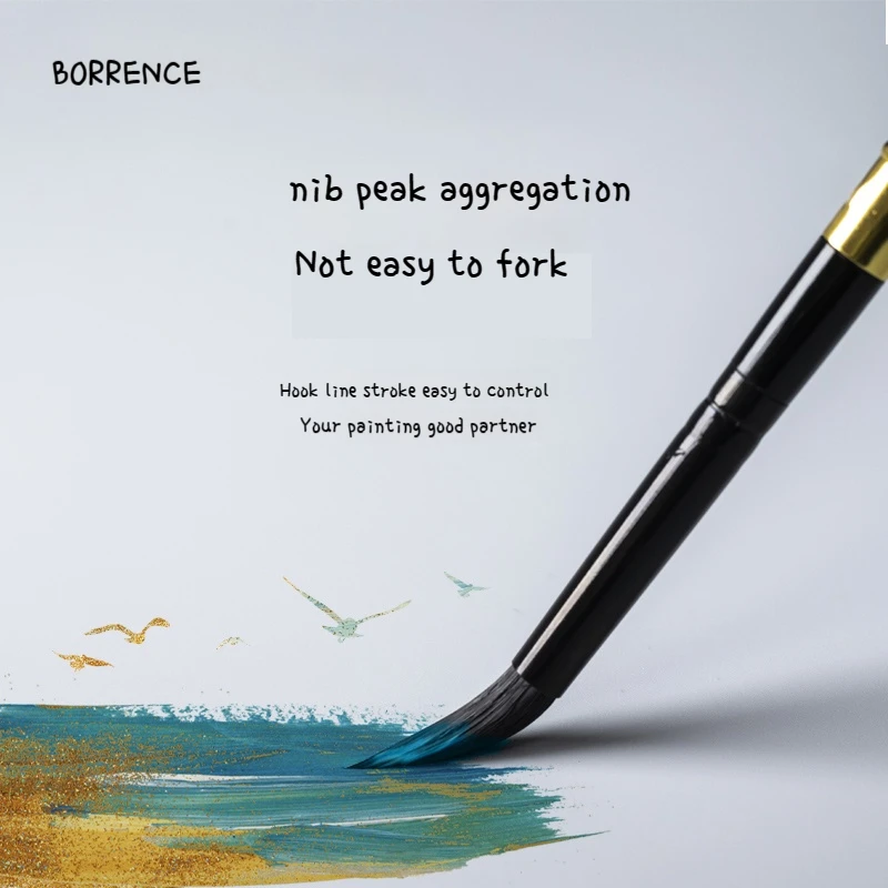 Borrence 수채화 펜 DIY 디지털 오일 브러시, 페인팅 브러시, 레드 팻 맨 안료 아트, 특수 연필 재료, 에스칼라