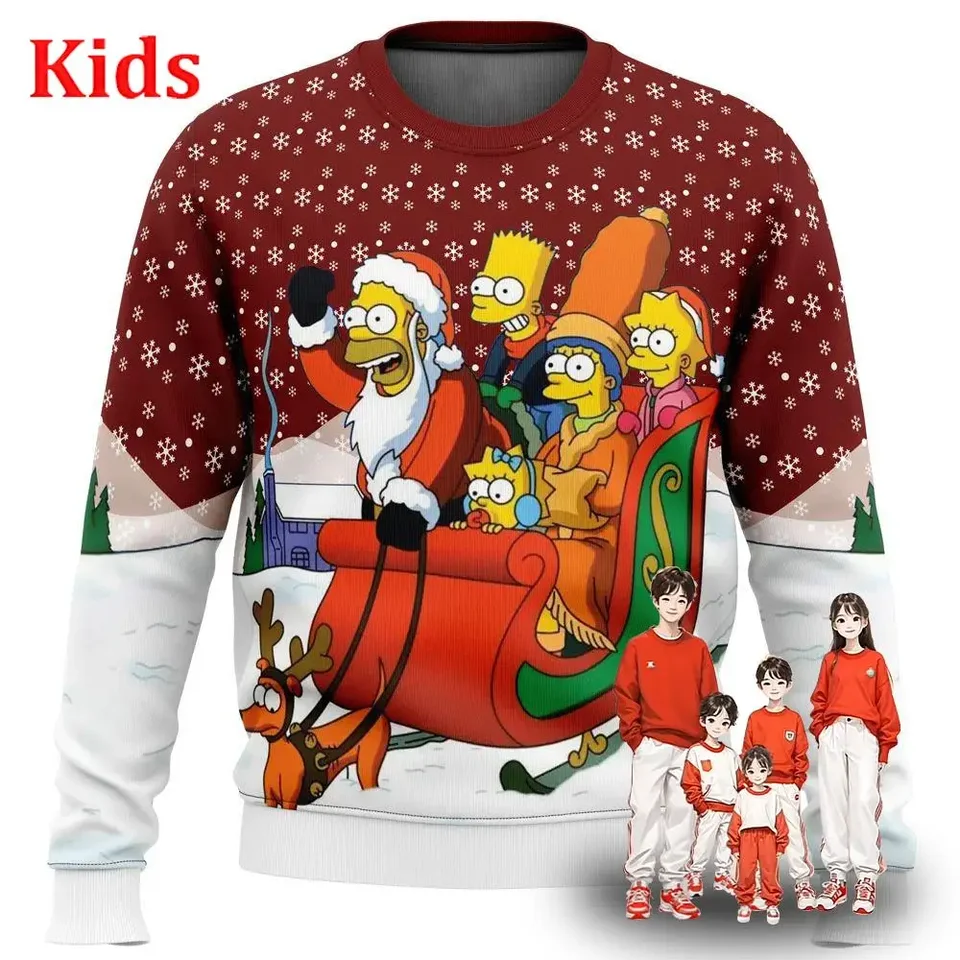 Weihnachtspullover Damen Lustig - Christmas Sweater Mit 3D Druck