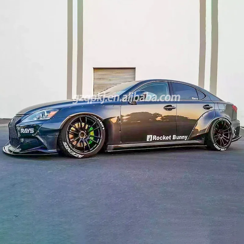 for 2006-2012 Lexus is250 is300 Rocket bunny wide fender body wheel eyebrow kit spoiler