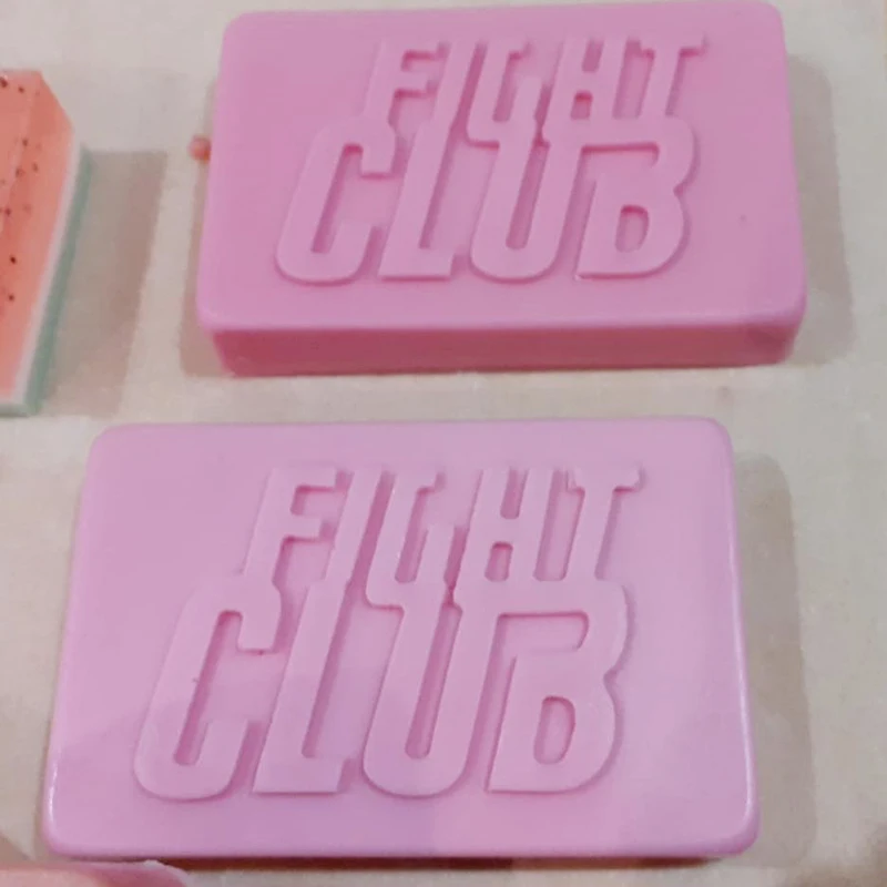 Fight Club Seifenform Rechteck Moule Savon Moldes De Silicona Para Jabones Zeep Maker Making Supplies Kuchen Dekorationen Werkzeuge – Detail 8