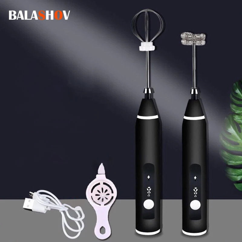 Frullatori Elettrici Portatili Usb Ricaricabile Portatile Frullatore Foamer Caffè Cappuccino Crema Frusta Ad Alta Velocità Mixer