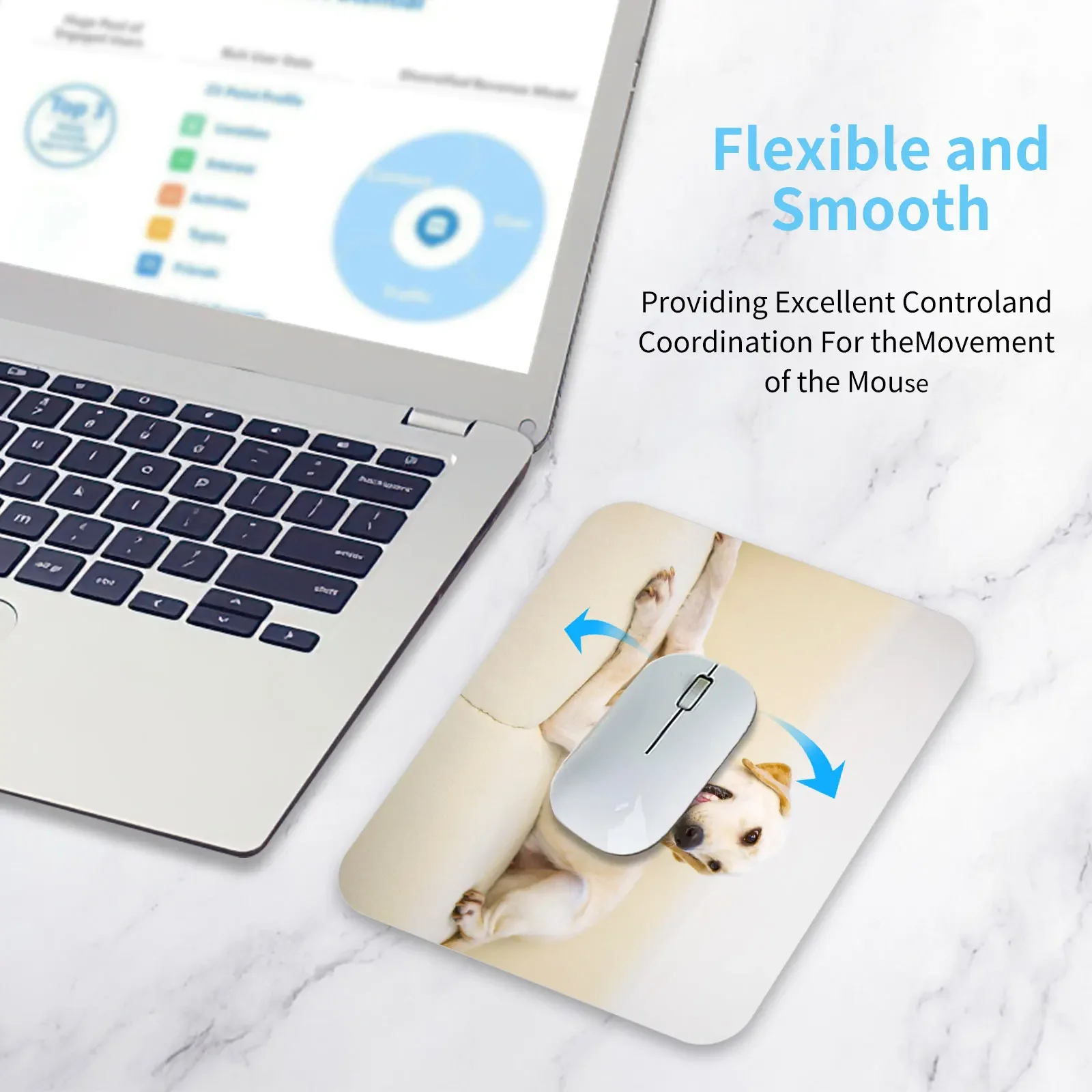 마우스 매트 컴퓨터 데스크탑 고무 패드, 마우스 승화 블랭크 게임용 흰색 노트북 용품, 180x220x3mm, 로트당 10 개