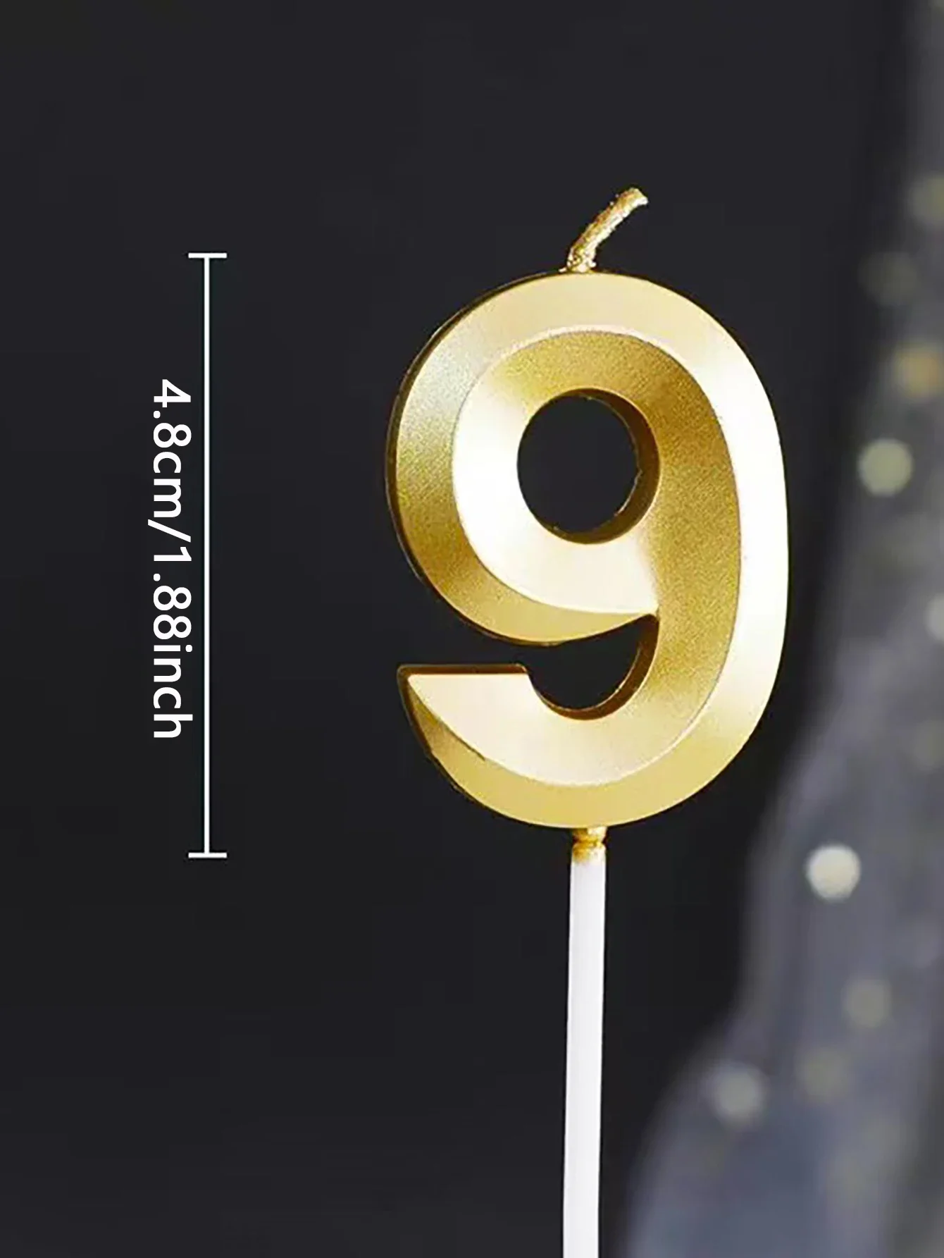 Birthday candles, cake digital candles, sparkling cake top