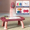Children Led Projector Art Drawing Table Set Kids Painting Board Desk Arts Crafts Educational Learning Paint Tools Gift For Girl 1