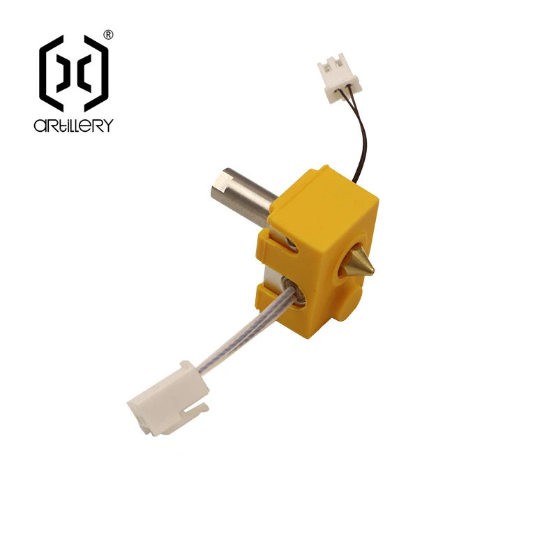 Artillery Hornet 3D Printer Hotend Kit Assemblato Include Gola, Termistore, Blocco Riscaldante, Riscaldatore, Ugello, Scudo Termico Originale