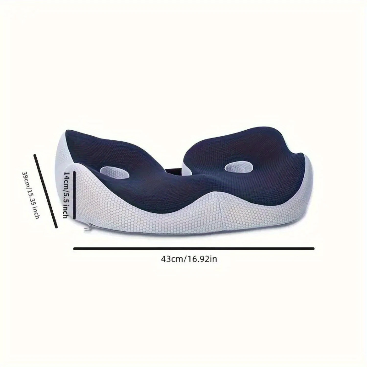 1 Piece Memory Foam Seat Cushion To Reduce Chair Office Fatigue On Hips, Lower Back, Back Of Legs, Ischial Tuberosities 3