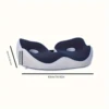 1 Piece Memory Foam Seat Cushion To Reduce Chair Office Fatigue On Hips, Lower Back, Back Of Legs, Ischial Tuberosities 3