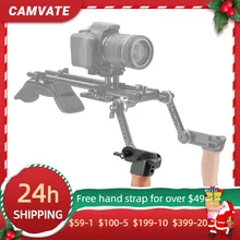 

CAMVATE Wooden Handle Grip With ARRI Rosette Connection For DV Video Cage/RED Camera/Red Rig/DSLR Camera Shoulder Mount Rig New