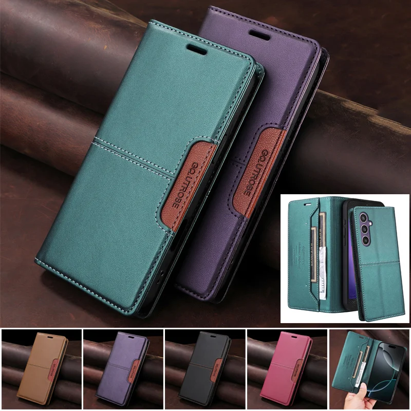 Premium Flip Leather Wallet Phone Case with Magnetic Closure – Protective Cover with Card Slots